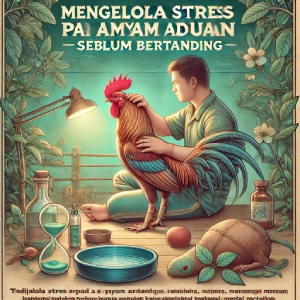 Mengelola Stres pada Ayam Aduan Sebelum Bertanding